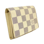 Louis Vuitton Card Case Damier Azur Envelope Business Holder White — view 2