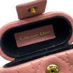 Christian Dior Cannage Airpods Pro Case Earphone Lambskin Leather Pink — view 7