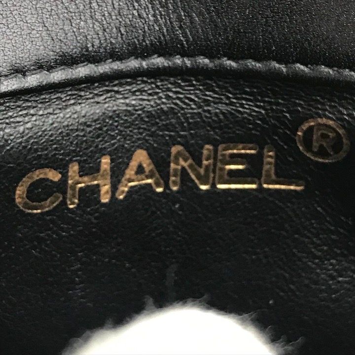 Chanel CC Logo Push Lock Mini Quilted Waist Pouch Black — view 7