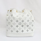 Louis Vuitton Noe PM Broderie-anglais Shoulder Bag White — view 3