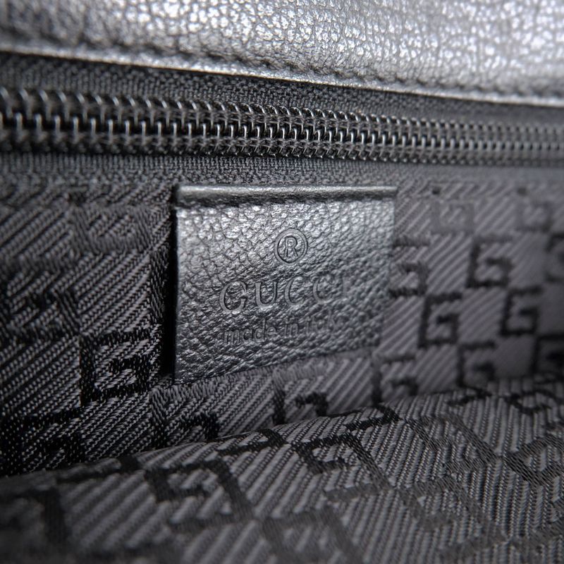 Gucci Bag Second Clutch Men Leather Black 03137 1669 Flap — view 9