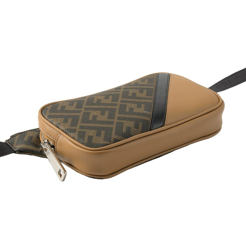 Fendi Waist and Body Bag Diagonal Brown — view 3