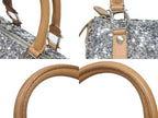 Dior Mini Boston Bag Sequin Leather Silver — view 7