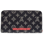 Louis Vuitton Monogram Ink Upside Down Zippy Organizer Navy Round Zipper — view 3