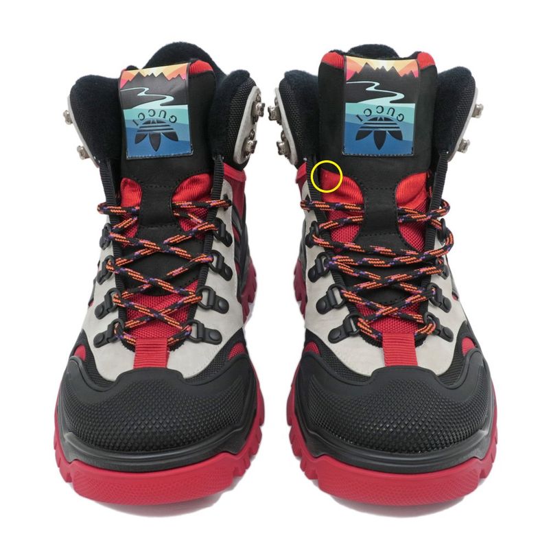Gucci Adidas Collaboration High Cut Sneakers Size 7 1 2 Black — view 6