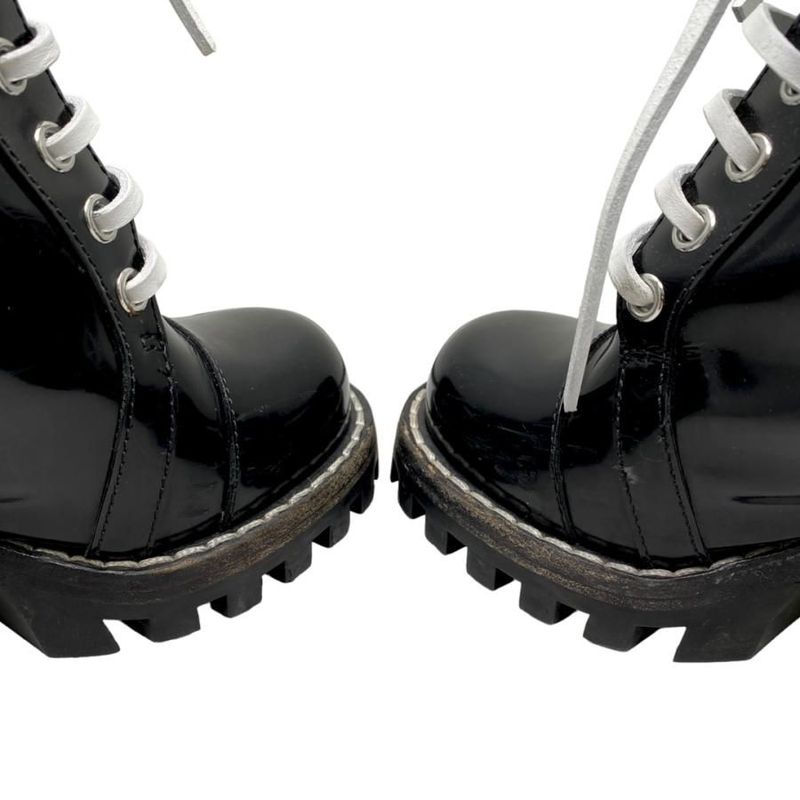 Louis Vuitton Star Trail Ankle Boots 35 1 2 Black White Logo Line — view 3