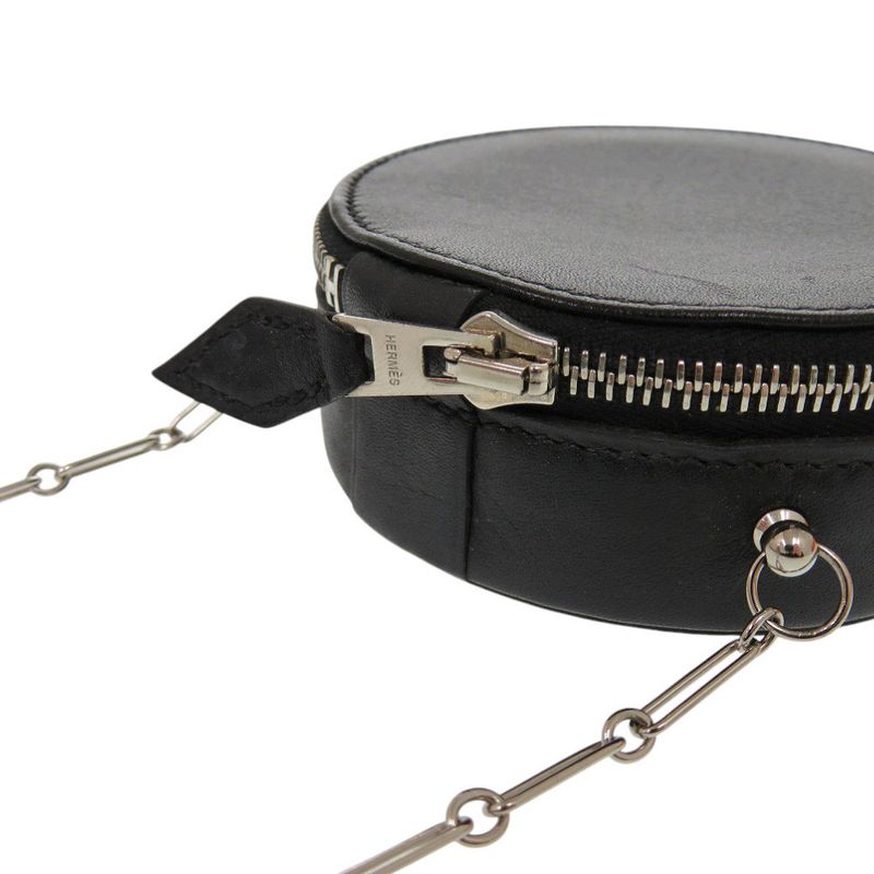 Hermes Villandry Micro Calfskin Black Shoulder Bag 0251 — view 6