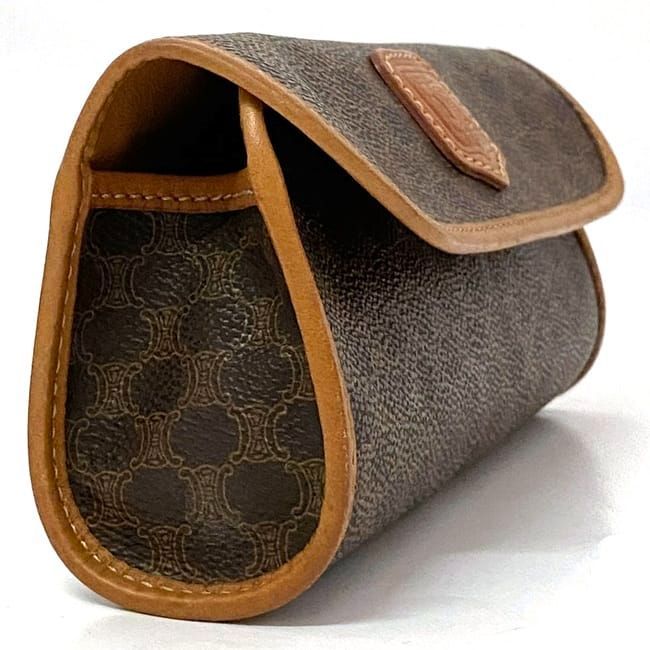 Celine Pouch Brown Macadam Leather — view 6