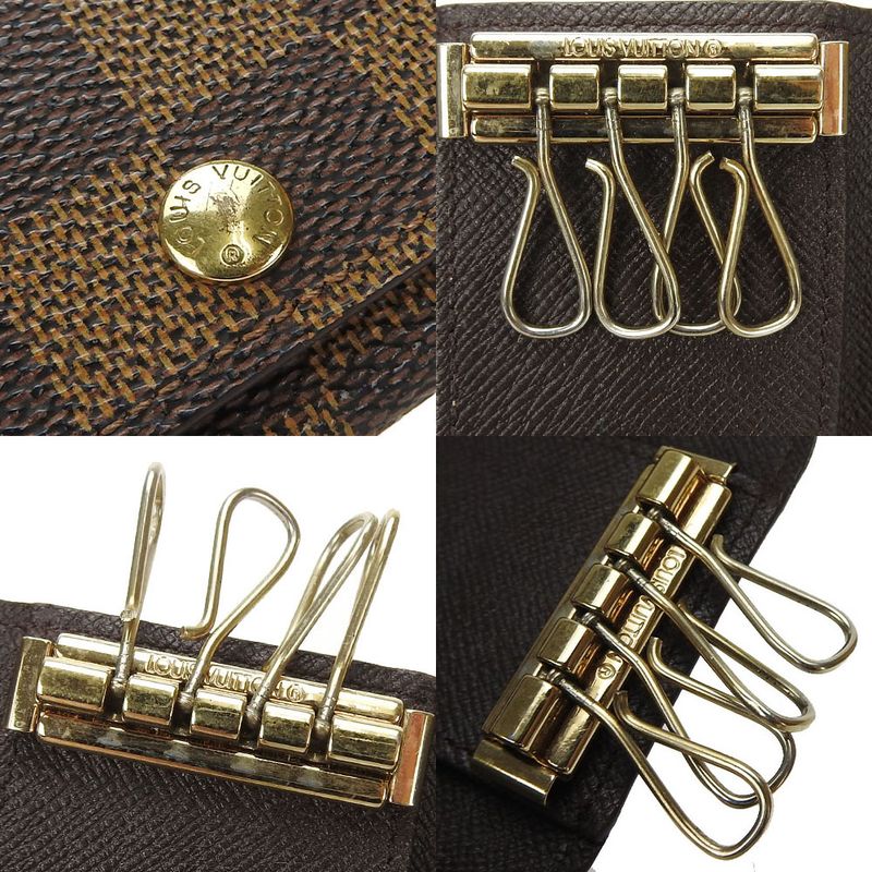 Louis Vuitton Key Case Multicles 4 Damier Canvas Brown Small Items — view 7