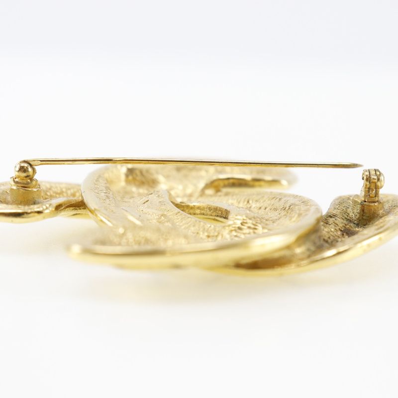 Chanel Coco Mark Gold Plated 37.3 g Brooch — view 5