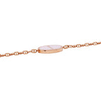 Hermes Bracelet Chaine D'ancre Verso 18K Pink Gold White Ceramic — view 2