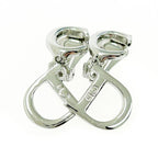 Christian Dior CD Logo Swing Earrings Silver — view 5