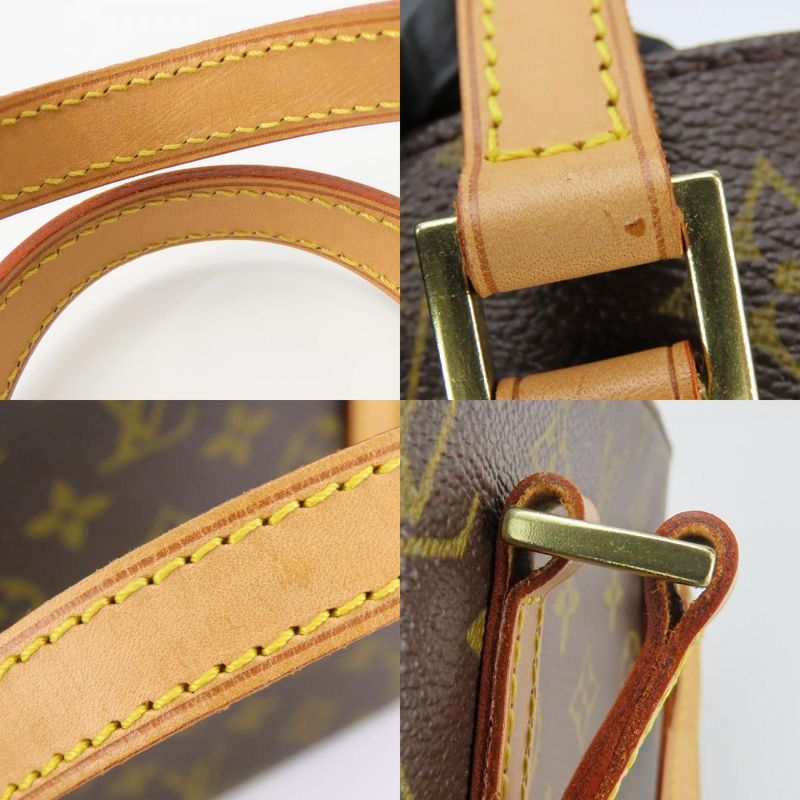 Louis Vuitton Handbag Vavin PM Monogram Nubuck Brown Gold Hardware — view 6