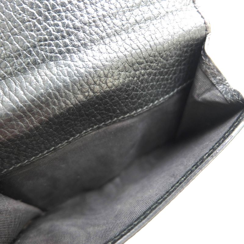 Gucci Wallet Women Leather Black Interlocking G with Coin Purse — view 8