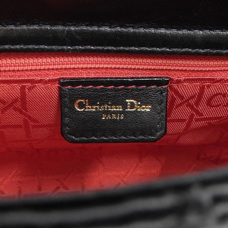 Dior Lady Small Tote Shoulder Bag — view 8