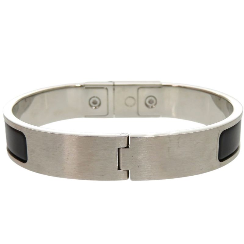 Hermes Kelly Men Sp0212 Metal Noir Black Matte Bangle 1698 — view 4