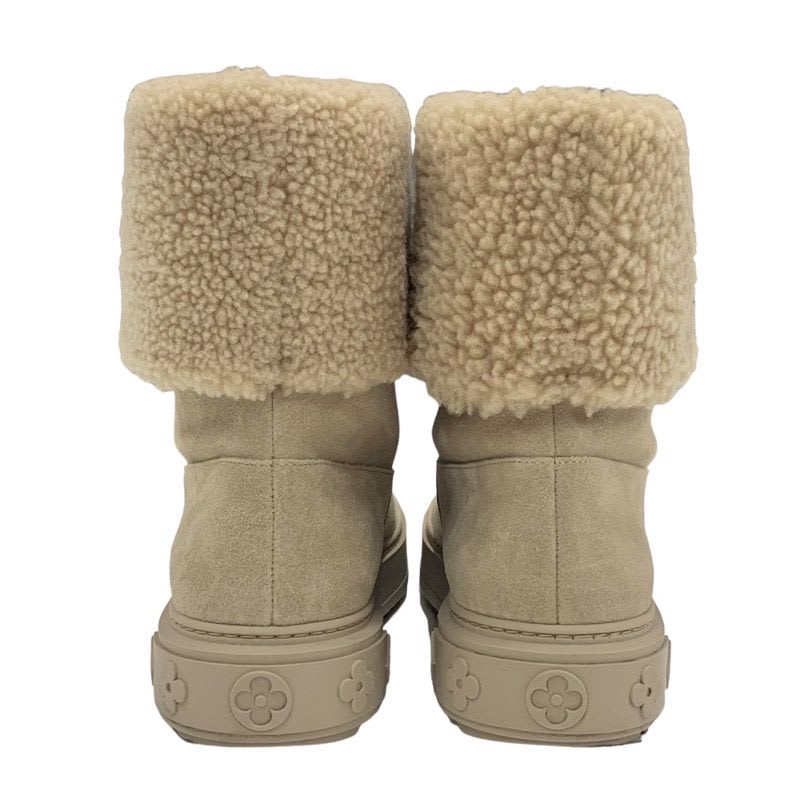Louis Vuitton Snowdrop Line Monogram Boots Short Mouton Folded — view 5