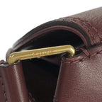Celine Leather Shoulder Bag Bordeaux — view 8