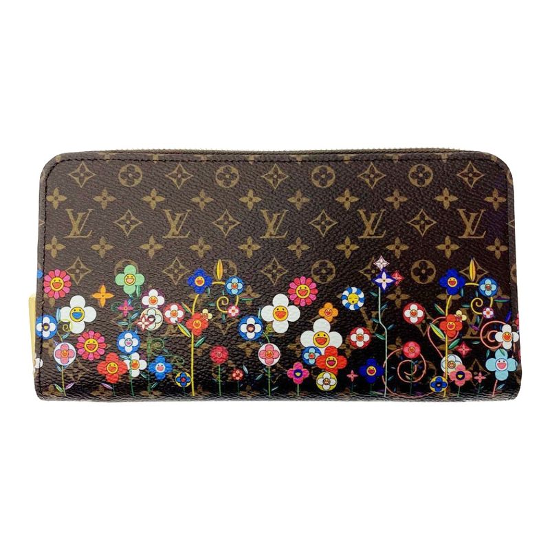 Louis Vuitton Takashi Murakami Zippy Wallet Brown Long — view 2