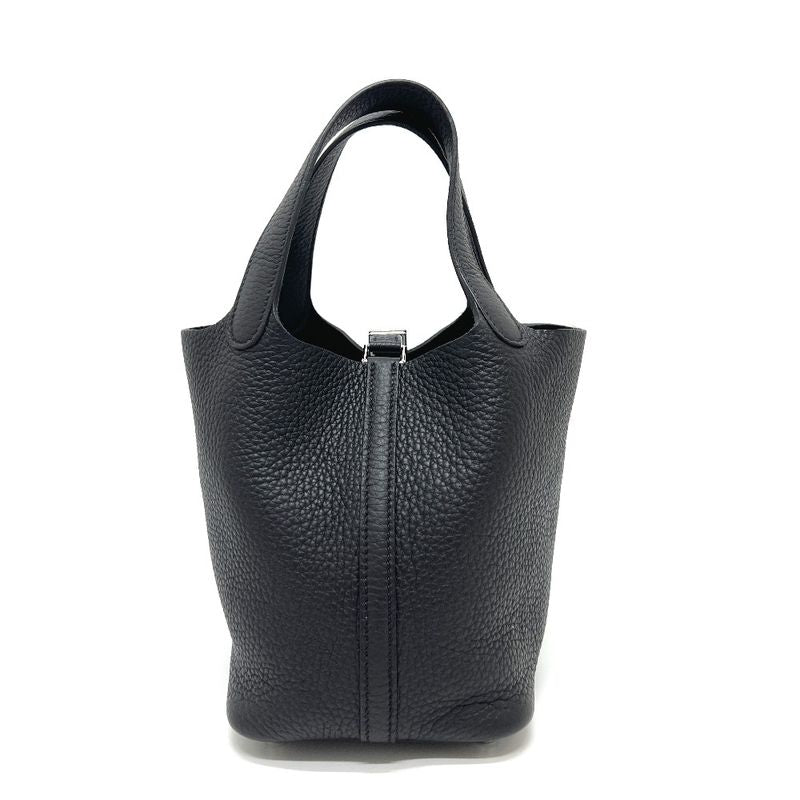 Hermes Handbag Picotin Lock PM Taurillon Clemence Black — view 2