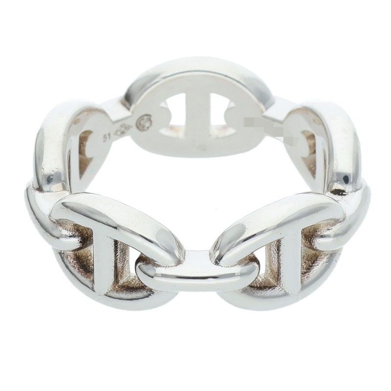 Hermes Chaine D'ancre Enchainee PM Silver Ring — view 3