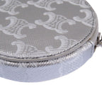 Celine Triomphe Leather Silver Coin Case 0117 — view 3