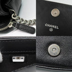Chanel Boy Phone Case Ap3013 Shoulder Bag Black Caviar Leather — view 9
