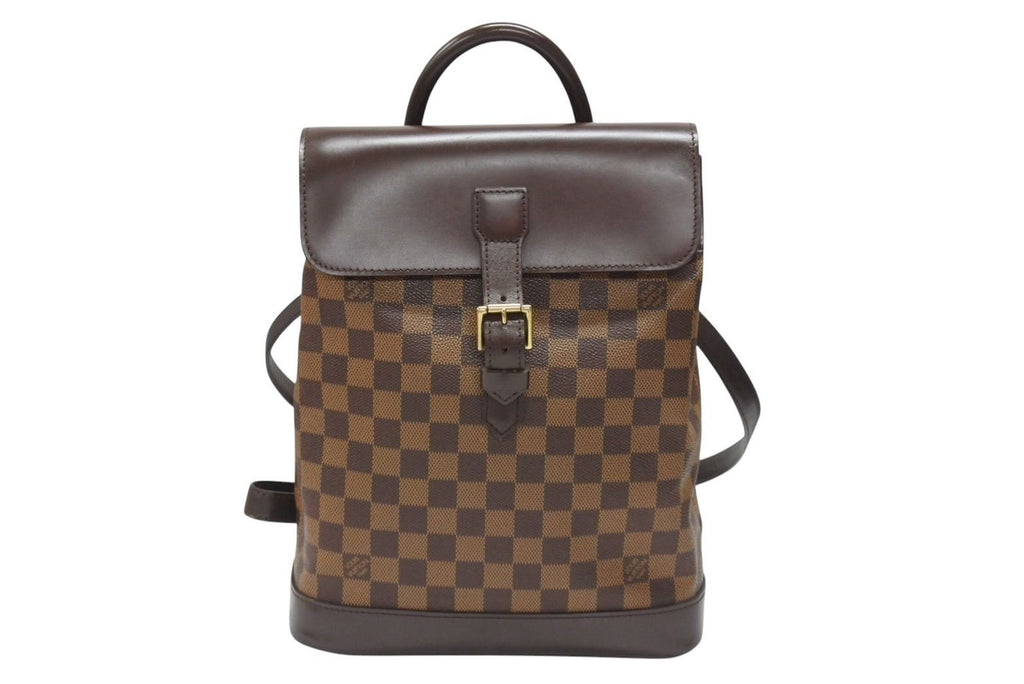 Louis Vuitton Damier Soho Backpack Brown Leather