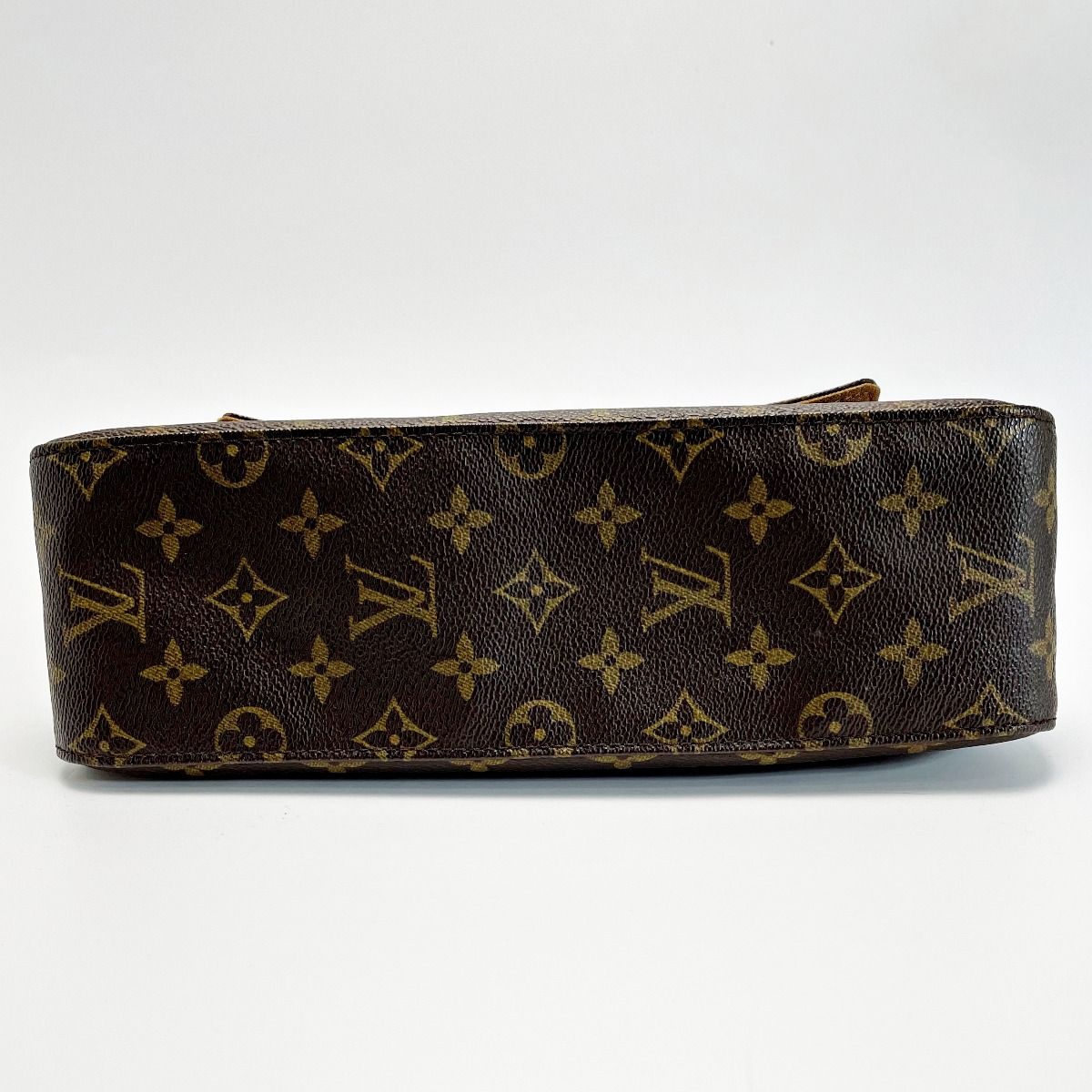 Louis Vuitton Monogram Mini Looping Brown Handbag Gold Hardware — view 2