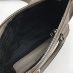 Prada Leather 2-Way Bag Gray — view 7