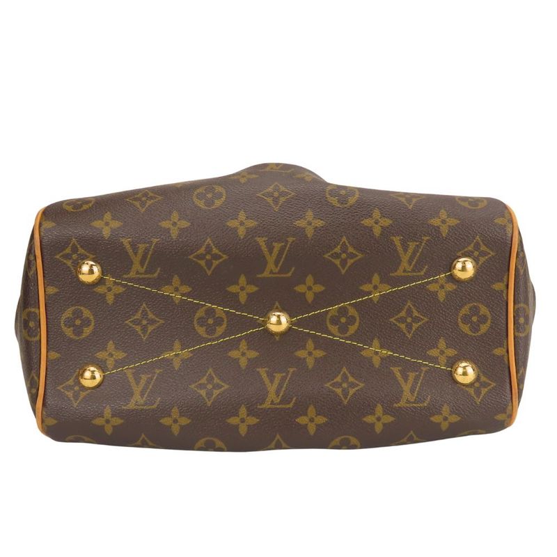 Louis Vuitton Handbag Tivoli PM Monogram Nubuck Brown — view 4
