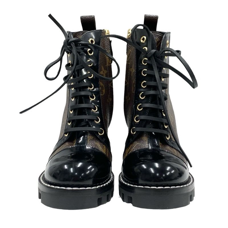 Louis Vuitton Star Trail Line Monogram Boots Short Shoes Leather Brown — view 2