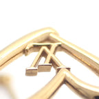 Louis Vuitton Book De Reuil Heart Fallen Love PM Earrings Gold Color GP — view 7
