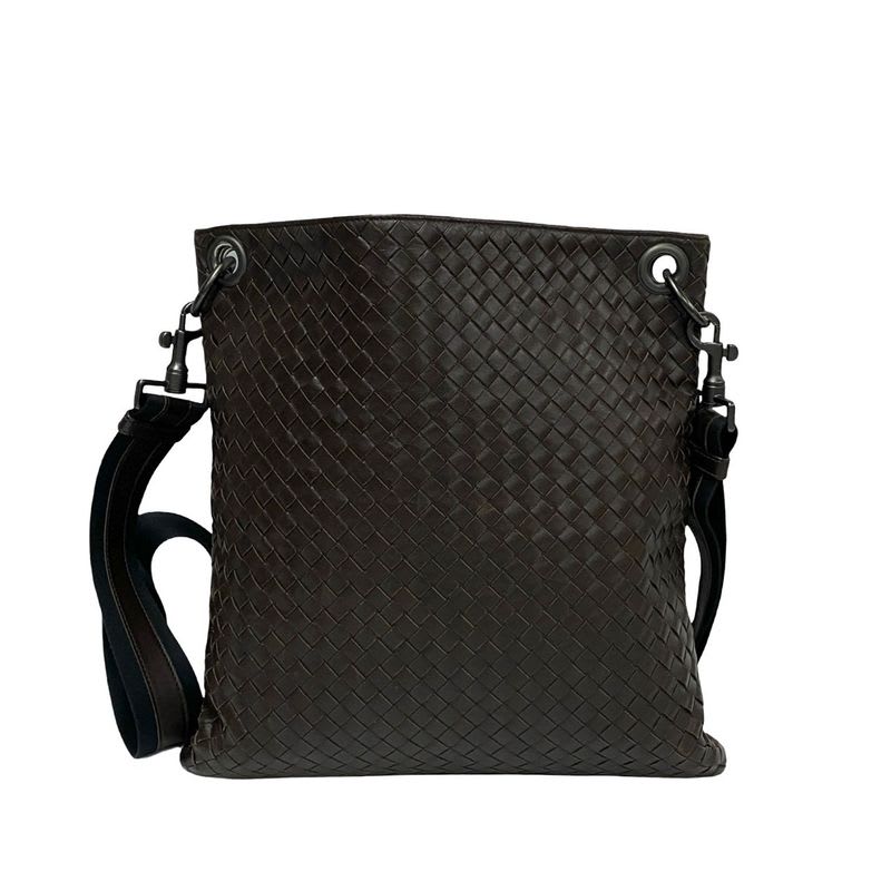 Bottega Veneta Intrecciato Leather Shoulder Bag Sacoche
