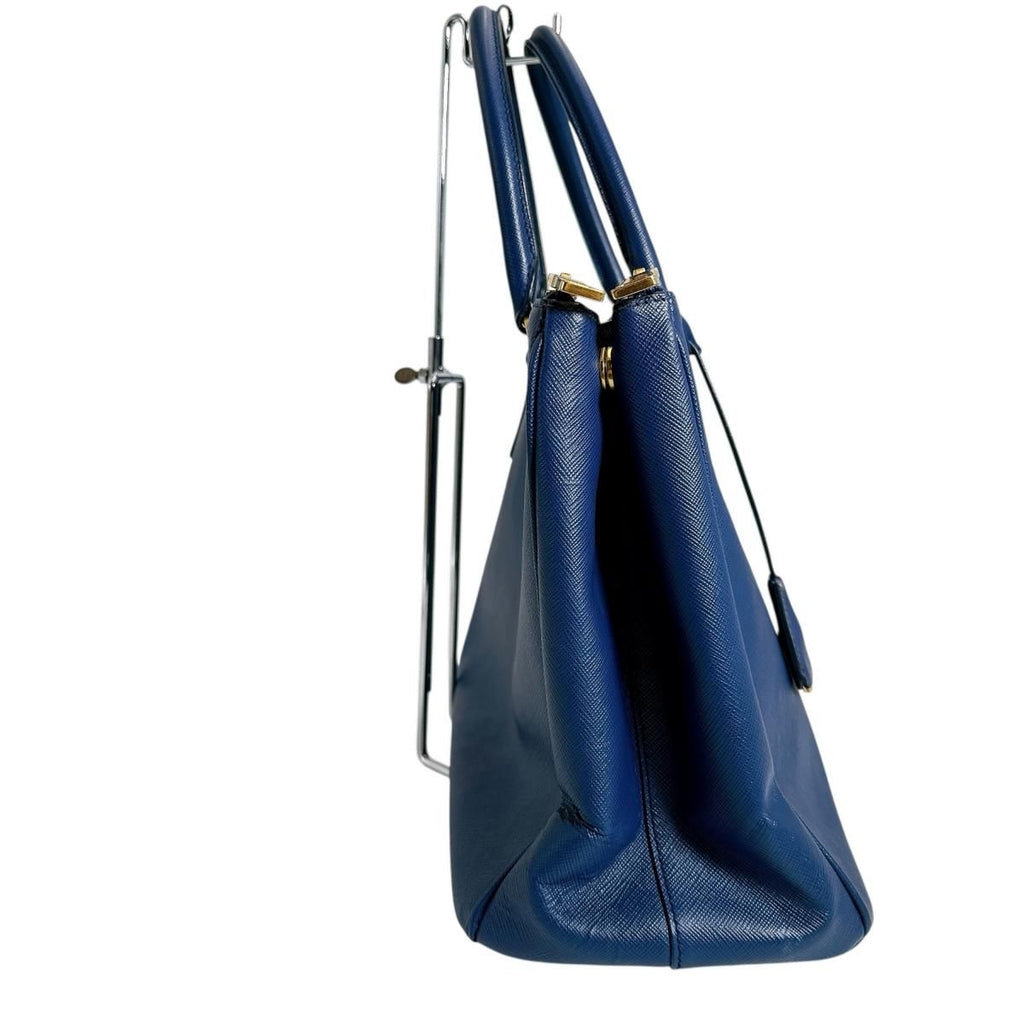 Prada 1 Ba786 Saffiano Shoulder Bag Galleria Handbag Blue — view 4