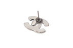 Chanel CC Logo Earrings 99 Silver — view 5