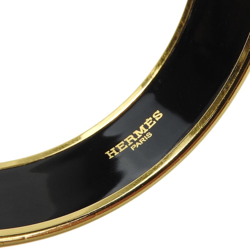 Hermes Bracelet Emile Enamel Metal Greenish Multicolor Gold Hardware — view 6