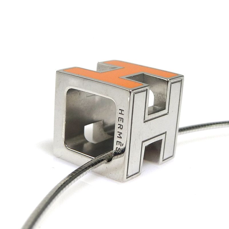 Hermes Necklace H Cube Caged Ash — view 6
