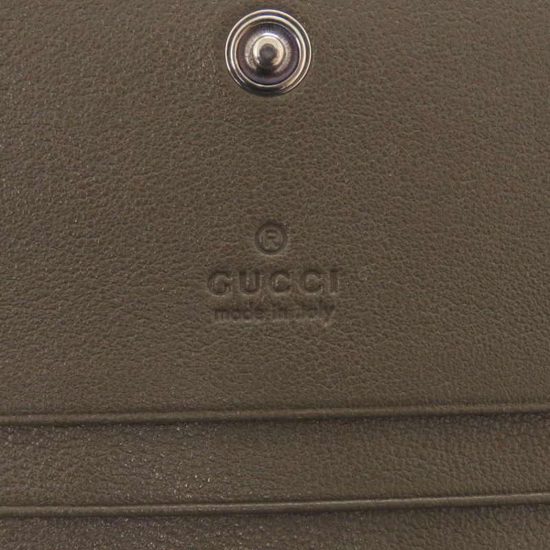 Gucci Blondi Leather Brown Fold Wallet 1388 — view 8
