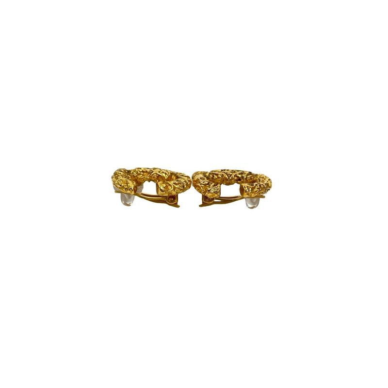 Chanel Vintage Coco Mark Motif Earrings Ear Cuff Accessory 93A — view 4