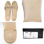 Chanel Loafers Oh875 Coco Mark Beige Gold Hardware Chain — view 9