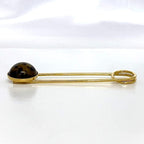 Fendi Pin Brooch Gold Beige Brown — view 3