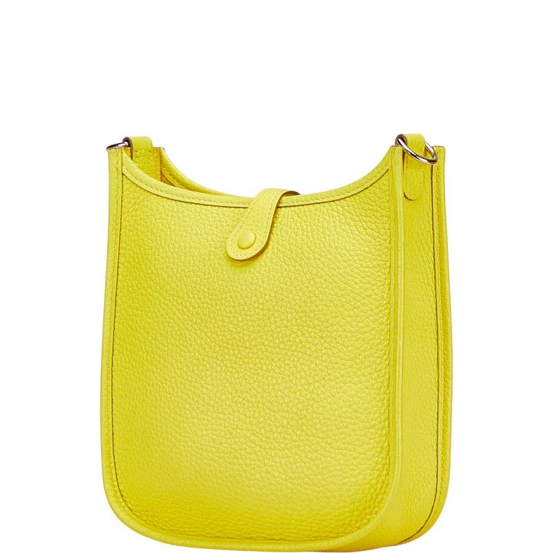 Hermes Evelyne TPM Lime Silver Hardware Taurillon Clemence — view 2