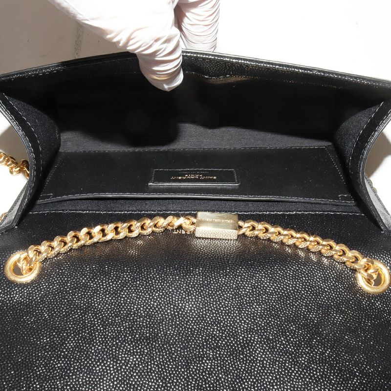 Saint Laurent Paris Chain Shoulder Bag Handbag Kate Small Grained — view 6