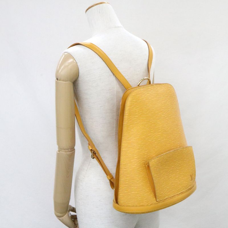 Louis Vuitton Epi Cobran Backpack Tassili Yellow — view 6