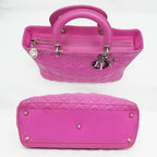 Christian Dior Lady Handbag Large Pink Lambskin — view 5