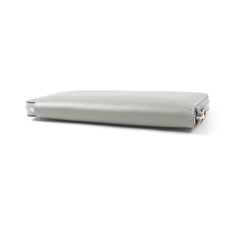 Hermes Azap Long Silk Inn Grimeyer Round Zip Wallet Evercolor — view 4