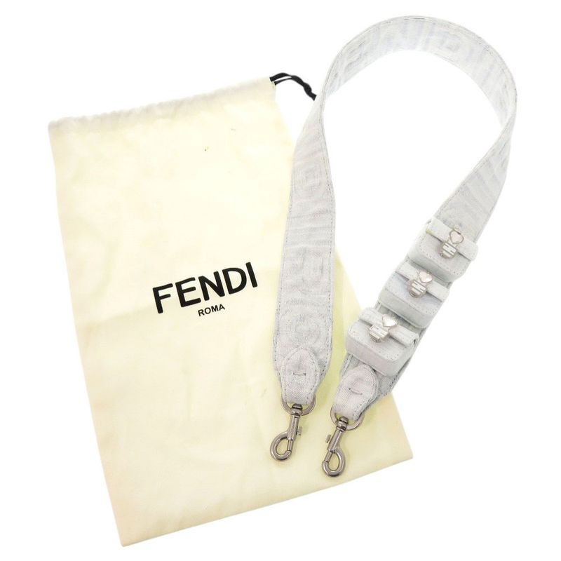 Fendi Marc Jacobs Denim Stone Blue White Shoulder Strap 0847 — view 2