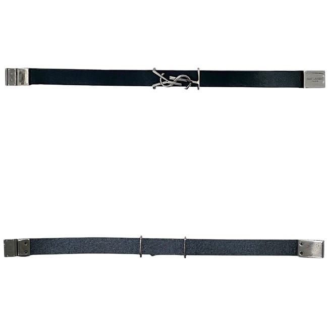 Saint Laurent Bracelet Black Cassandra Leather — view 4