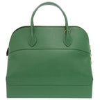 Hermes Macpherson Courchevel Vert Gold Hardware 2-Way Handbag Green — view 2